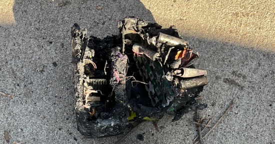 Overcharged Battery Causes Structure Fire